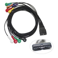 Ar gyfer Schiller Cardiovit ft -1 ECG Gwifren Arweiniol Cleifion 10 Arweinydd