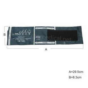 Babanod un tiwb NIBP byrfyfyr ar gyfer Monitor pwysedd gwaed, neilon byrfyfyr