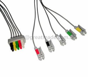 Set Leadwire Pro1000 Cydnaws, 5-Lead, Grabber, IEC, 100CM A 2PIN.