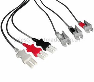 Ultralab Spacelab Cydnaws 90369 Setiau Leadwire Tru-Link, 3-Lead, AHA, Grabber