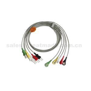 Defnyddio gyda Setiau Tru-Link Leadwire 700-0007-09, 5-Plwm, Snap, IEC, 24in a 2PIN