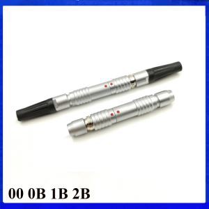 FGG PHG Connector 00 0B 1B Cyfres 2B yn gwthio hunan-gloi Gwryw syth Plug / Soced Benywaidd